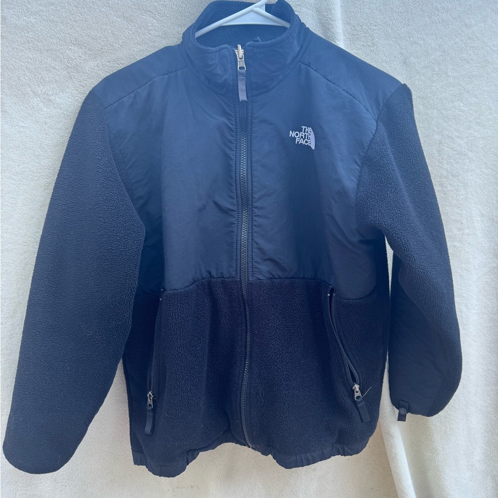 The North Face Kids Denali Black Jacket Size Large Boys polartec fleece
